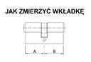 vložka CAM 35/45 + 5 kľúčov, predvŕtané kľúče Druh zámku cylindrická vložka zámku