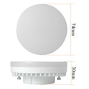 LED žiarovka GX53 12W=95W biela teplá SADA 4 ks Druh vlákna GX53