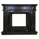 Каминный портал 153 черный мрамор Nero Marquina