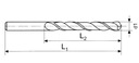 Vrták dlhý do kovu HSS NWKb 6,5mm L148mm Kód výrobcu SHR025-1633X