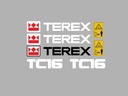 Наклейки, закрывающие TEREX TC 10 16 19 25 29 37