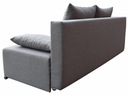 Pohovka rozkladacia pohovka s funkciou spania sivá STYL Šírka nábytku 195 cm