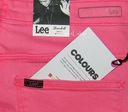 LEE SCARLETT džínsy strečové rúrky ružové W25 L33 Strih rúry
