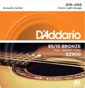 Струны для акустической гитары D'addario EZ900 10-50