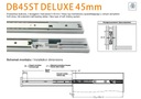GUĽÔČKOVÉ VODIDLO DOMČEK L-450 DB45ST DELUXE AMIX Výška 45 mm