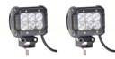LAMPA ROBOCZE HALOGENY 18W LED CREE 36W ZESTAW 4x4