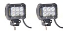 LAMPA ROBOCZE HALOGENY 18W LED CREE 36W ZESTAW 4x4