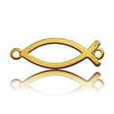 Золотой кулон CELEBRITY FISH, серебро 925 пробы