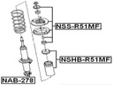 NISSAN PATHFINDER R51 05- COUSSIN FIXATION AMORTISSEUR photo 2 - milautoparts-fr.ukrlive.com