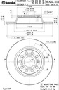 BREMBO DISQUES ARRIÈRE GOLF V VI JETTA 3 TOURAN 286MM photo 2 - milautoparts-fr.ukrlive.com