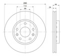 DISCS MIKODA 1758 GT DACIA DUSTER 10R- FRONT 280M photo 2 - milautoparts-fr.ukrlive.com