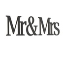 3D деревянные надписи на стене - Mr & Mrs