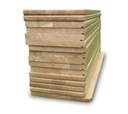 Ступени деревянной дубовой лестницы доступны немедленно, 100х30х4см.