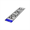 Польская табличка для регистрационных рамок - ваша надпись