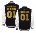 БЕЙСБОЛЬНАЯ ТОЛСТОВКА ДЛЯ ПАР ПОДАРОК ​​KING QUEEN MR MRS