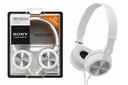 SŁUCHAWKI SONY MDR-ZX300 białe