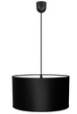 Stropné závesné svietidlo veľké tienidlo čierne LED 35cm Druh vlákna E27