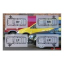 НАКЛАДКИ NA КРИЛО ПІДКРИЛЬНИКИ LEXUS GS 300 97-05 ХРОМ  (18096571027) фото min 5