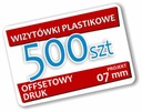 Wizytówki Plastikowe 07 mm 500 szt Karty Plastiki