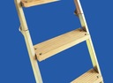 Чердачная лестница, люк 80х80 Н=260 Крышка белая - 36 мм, высота короба 21,5 см