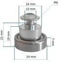 POULIE LIBRE ROULEMENT DE TOIT NACZEPY PLANDEKI ROULEMENT NACZEPY 24 MM photo 2 - milautoparts-fr.ukrlive.com