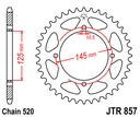 Zębatka tylna JTR857 XT600 XV XTZ XV 250