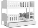 Двухъярусная кровать 200x90 белые тами