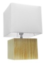 Nočná stolná lampa Drevená lampa na stôl 804 Farba biela