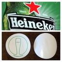 Подставки HEINEKEN, белые подставки, диаметр 50 шт. 8,3 см