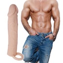 REALISTICKÝ NÁVLEK NA PENIS VEĽKOSŤ L MÁ VLASCE A ŽALUDE 18 CM Hmotnosť (s balením) 0.15 kg