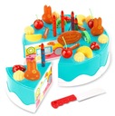 KIK KX9746 Detská narodeninová torta 75 dielov - modrý Vek dieťaťa 5 rokov +