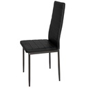 6 jedálenských stoličiek, syntetická koža Hĺbka nábytku 41 cm