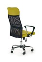 Fotel obrotowy krzesło biurowe Vire zielonie Wysokość mebla 120 cm