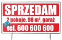 Прочный баннер 2x1 м для продажи дома/участка/квартиры