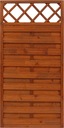 płot drewniany HAMBURG 180x90 teak ogrodzenie