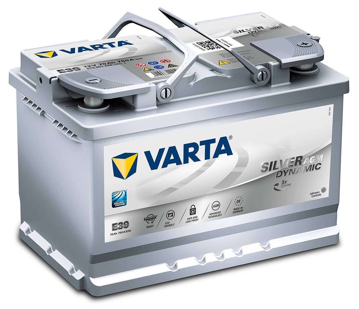 AKUMULATOR START-STOP AGM VARTA E39 70Ah 760A 7137790110 - Allegro.pl