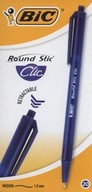 Guľôčkové pero Round Stic Clic modré (20ks) BIC