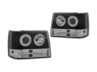 Фара кільця, круглий led angel jeep grand cherokee zj - фото