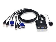 Przełącznik ATEN Petite KVM 2/1 USB Pilot + kable