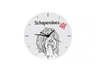 Schapendoes Stojace hodiny s grafikou, MDF