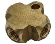Тройник патрубка тормозного 3x m10x1 конус sf, mosiezny; tps-1