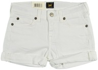 LEE dievčenské kraťasy JEANS white SHORT 8Y 128cm