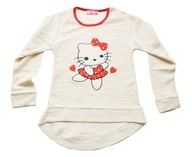 Bluzka bluzeczka sweterkowa HELLO KITTY 110