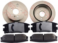 Тормозные диски, диск+тормозные колодки, колодки trw задний opel antara 303mm - фото