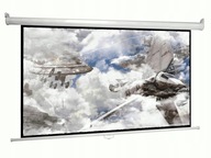 Ekran projekcyjny 200X150cm półautomat ŚCIENNY SUFITOWY 98" SZYBKI MONTAŻ