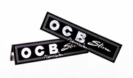 OCB BLACK Bibułki Slim Premium białe bletki 32 szt