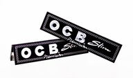 OCB BLACK Papírky Slim Premium bílé blejzry 32 ks