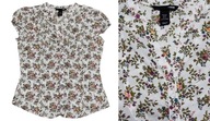 H&M dámska návštevná košeľa kvetinová blúzka bez rukávov letná 158-164 S