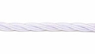 Opletený kábel krútený kábel 2x1 BIELY