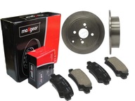 Тормозные диски, диск+тормозные колодки, колодки maxgear задний toyota corolla e12 - фото